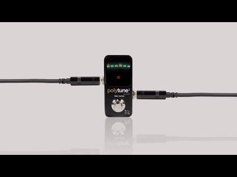 TC Electronic Polytune 3 Mini NOIR Polyphonic Tuner w/Built-In BONAFIDE BUFFER