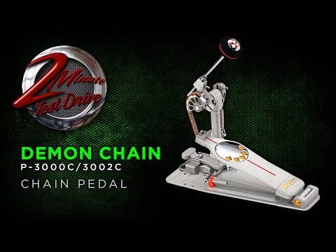 Pearl P-3002C Demon Chain Drive DOUBLE Bass Drum Pedal