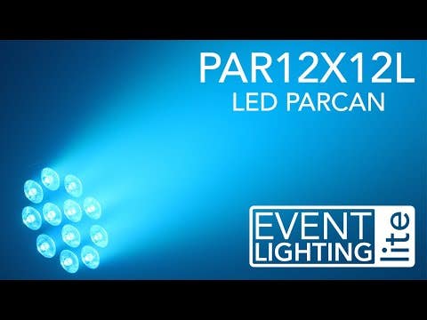 Event Lighting PAR12X12L  PRO PAR 12 X 12W RGBWAU WITH IR REMOTE