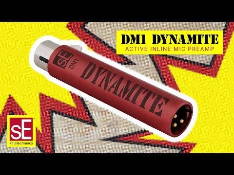 sE Electronics DM1 Dynamite Active In-Line Mic Preamp