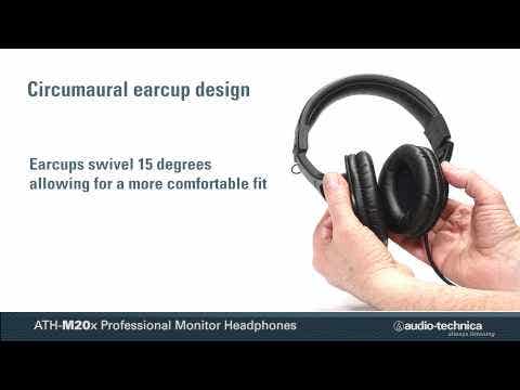 Audio Technica M20X Studio Headphones - Black