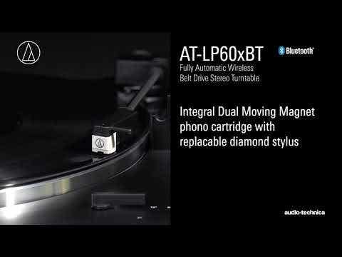 Audio Technica LP60XBT Fully Automatic Belt-Drive Stereo Turntable w/Bluetooth - White