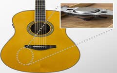 Yamaha TransAcoustic Dreadnaught Guitar w/Hard Bag - Vintage Tint