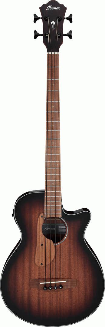 Ibanez AEGB24E MHS Acoustic Electric Bass Mahogany Sunburst High