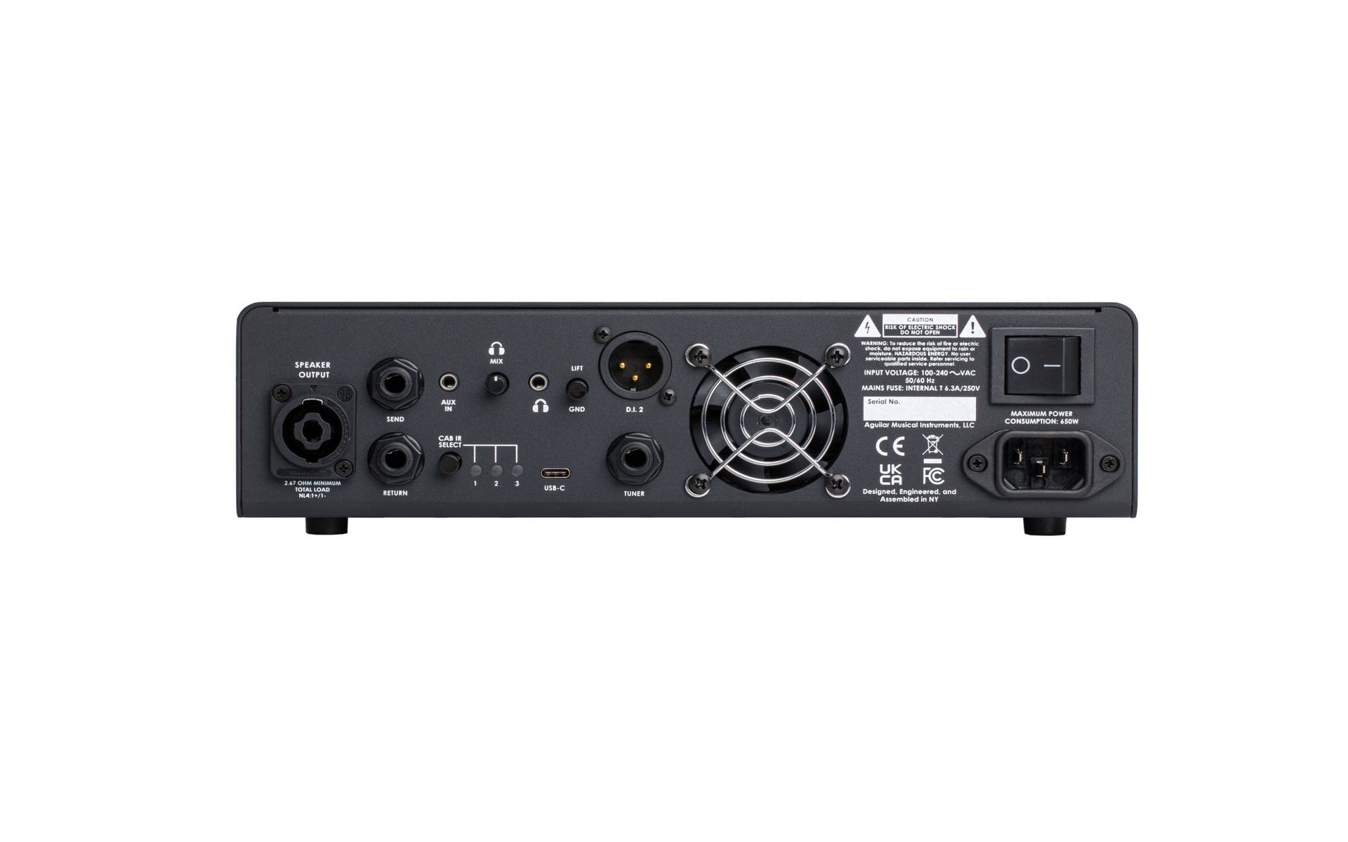 Aguitar AG-500V2 500w Bass Head V2