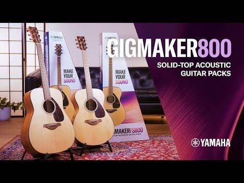 Yamaha Gigmaker FS800 Small Body Acoustic Guitar Package