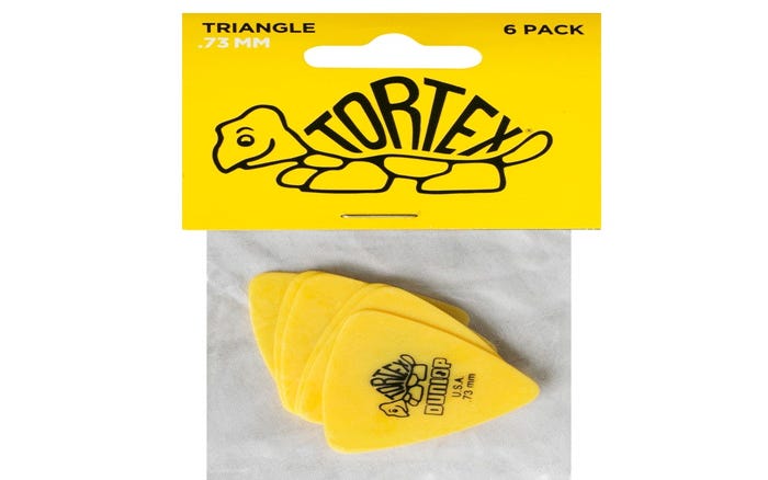 Dunlop Tortex Triangle Guitar Pick Pack - 0.73mm (JPT273)