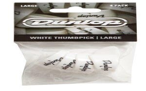 Dunlop Thumb-Pick Player Pack - White - Large (4pcs)