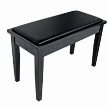 AMS Piano Stool /Bench w/Storage - Polished Ebony (KTW11)