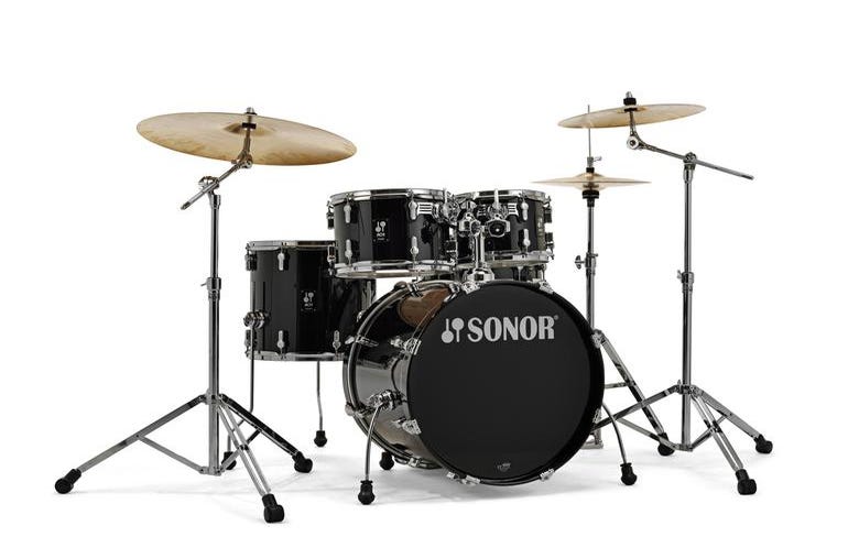 Sonor Studio AQ1 5pc Drum Kit w/Hardware - Piano Black