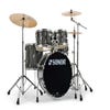 Sonor AQX Studio Drum Kit w/Hardware + Cymbals - Black Midnight Sparkle