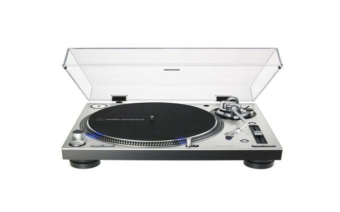 Audio Technica LP140x SV Direct Drive Professional DJ Turntable - Silver
