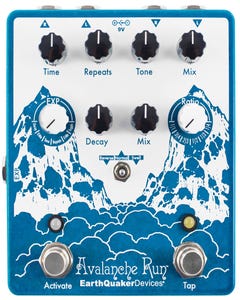 EarthQuaker Devices Avalanche Run v2 Stereo Reverb & Delay Pedal w/Tap Tempo