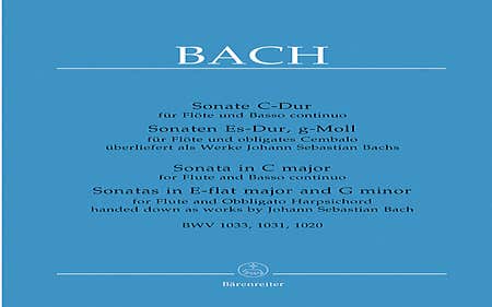 Sonatas 3 Bwv 1020/1031/1033 Fl/Pno