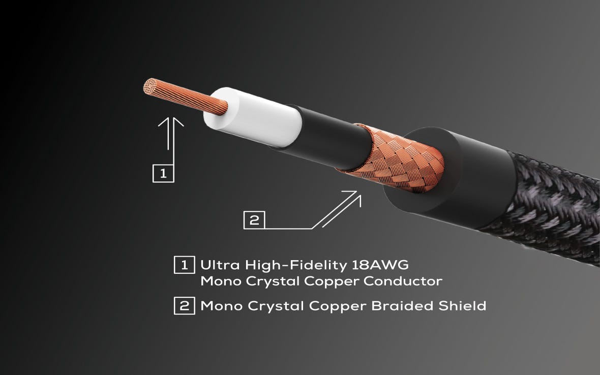 Boss BIC-P18A Premium Instrument Cable - 18ft (Straight - Angled)
