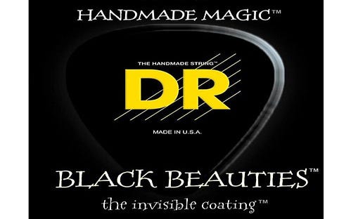 DR Strings 'Black Beauties' Coated Electric Set - 10-46