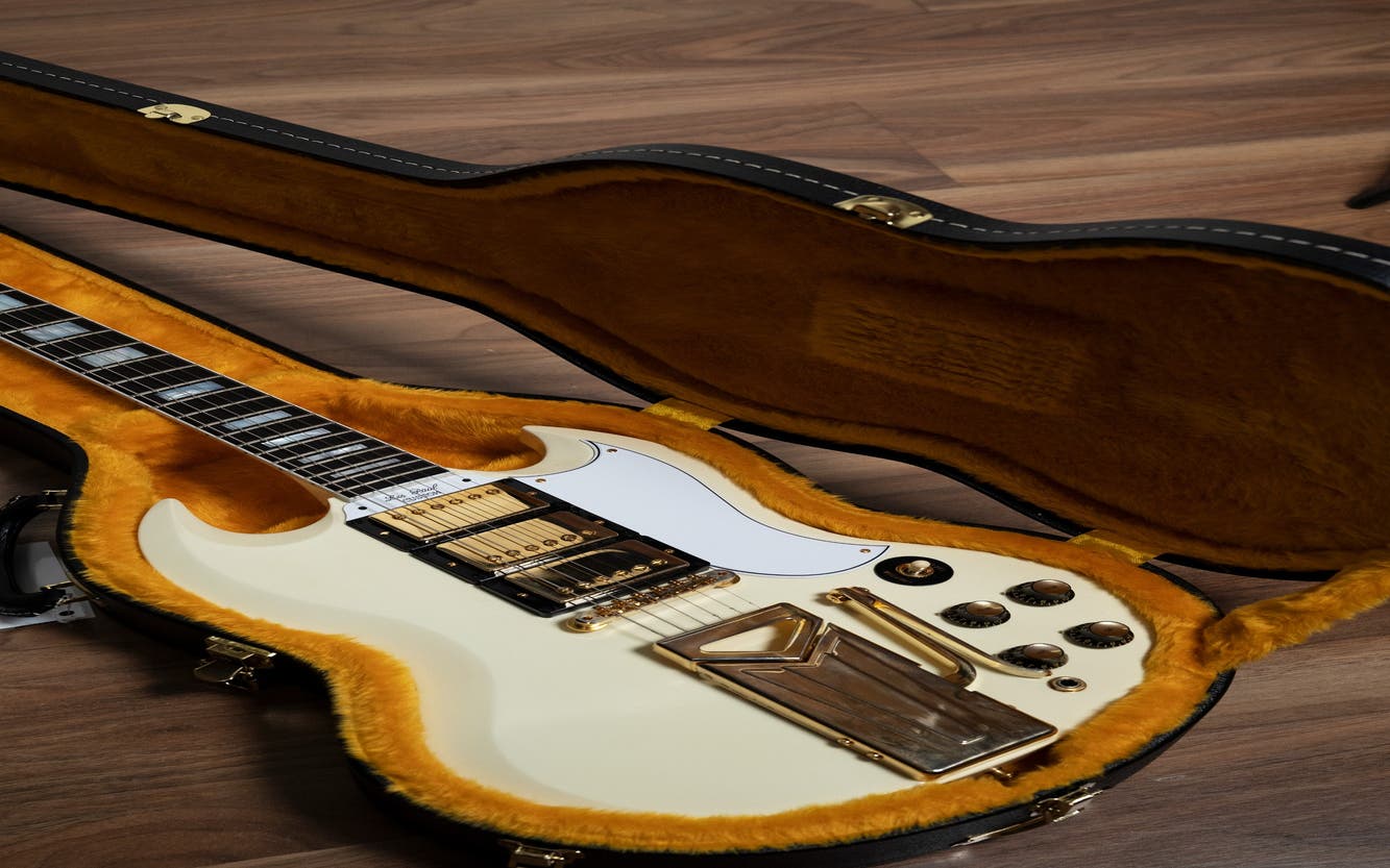 Gibson 60th Anniversary 1961 Les Paul SG Custom w/Sideways Vibrola - Polaris White - One only