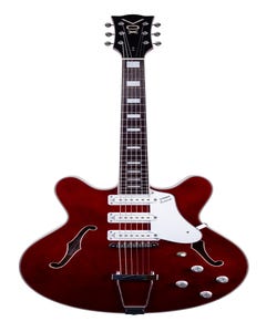 Vox Bobcat S66 Semi-Hollow Electric Guitar - Cherry Red