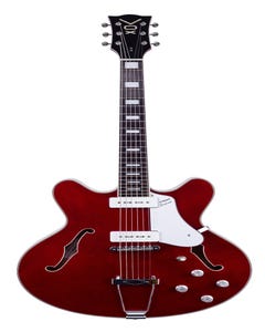  Vox Bobcat V90 Semi-Hollow Electric Guitar - Cherry Red