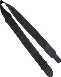BOSS Monogram Guitar Strap - BLACK w/Black Logo