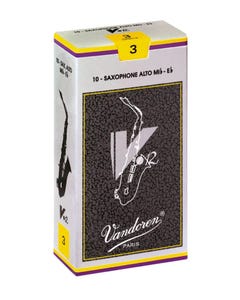 Vandoren V12 Alto Saxophone Reeds - Box of 10 - Strength 2.5