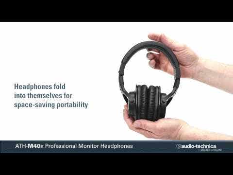 Audio Technica M40X Professional Monitor Headphones (ATH-M40X)