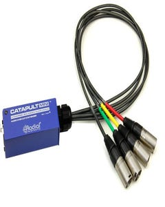 Radial Catapult Mini RX Compact Cat 5 Analog Snake (Male XLRs)