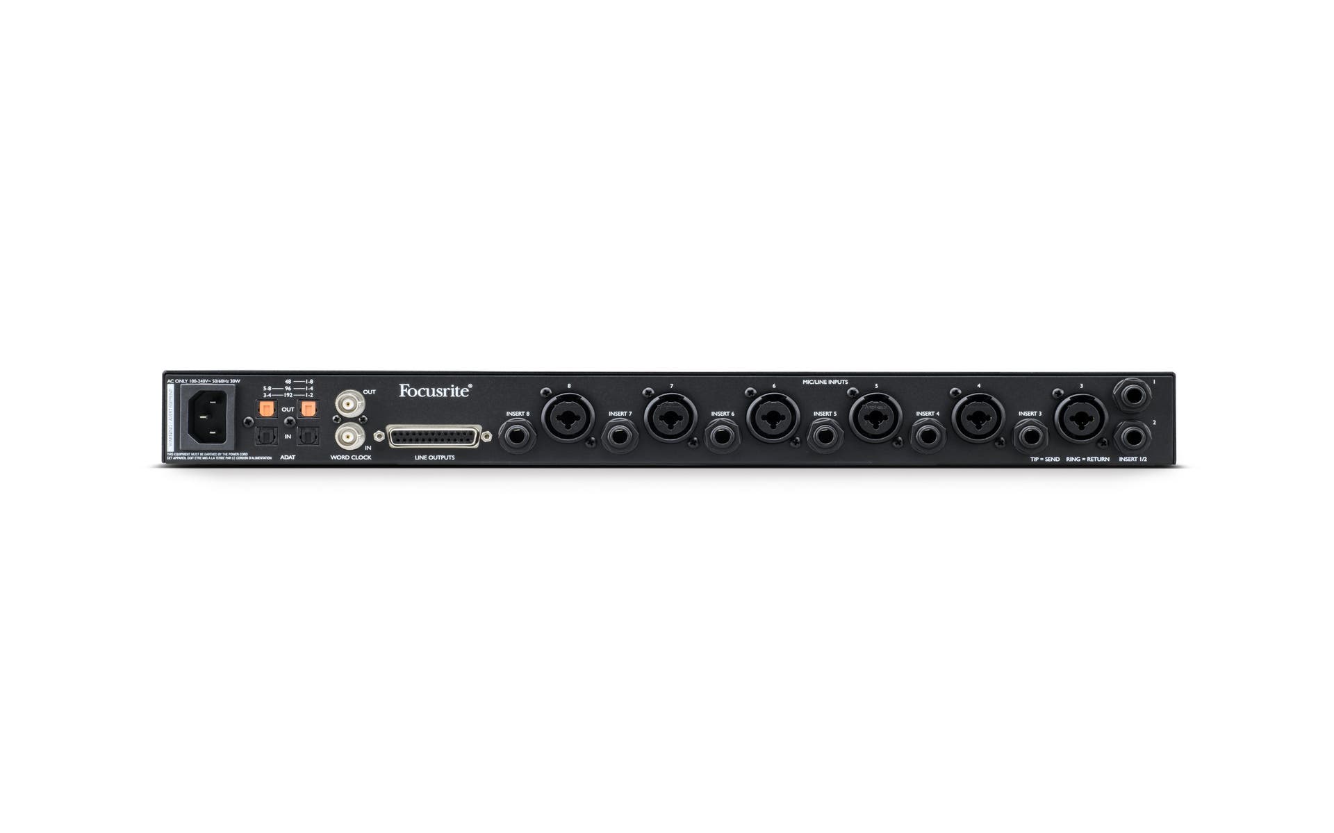 Focusrite Clarett+ Octopre 8ch ADAT Microphone Preamp