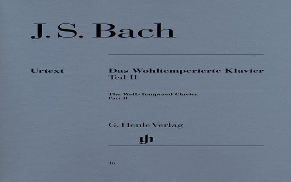 Bach : Well Tempered Clavier Book 2 (Urtext)