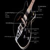Guild Starfire V Semi-Hollow Electric Guitar w/Case - Black
