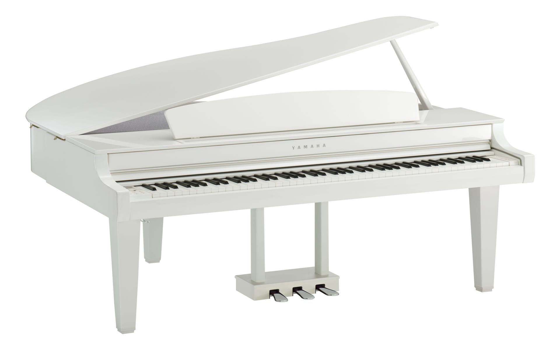 Yamaha CLP-765GPWH Clavinova Digital Grand Piano w/Matching Bench - Polished White