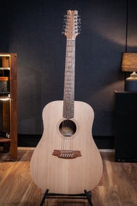 Cole Clark FL1E-12-BM 12-String Acoustic Electric Guitar w/Gigbag - Bunya/Maple