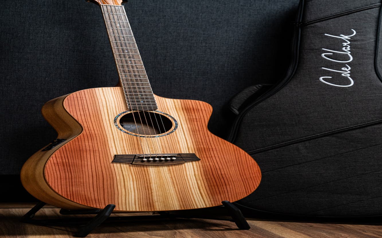 Cole Clark CCSAN1EC-RDM Studio GA Acoustic Guitar - Redwood / Maple