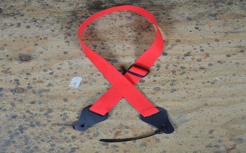 Colonial Leather Ukulele Poly Strap - Red