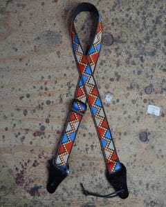 Colonial Leather Jacquard/Poly Ukulele Strap