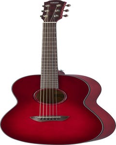 Yamaha CSF1M Travel Acoustic Guitar w/Deluxe Gigbag - Crimson Red Burst