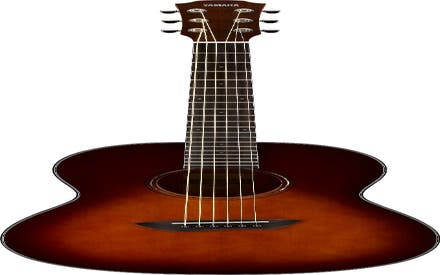 Yamaha CSF1M Travel Acoustic Guitar w/Deluxe Gigbag - Tobacco Brown Sunburst