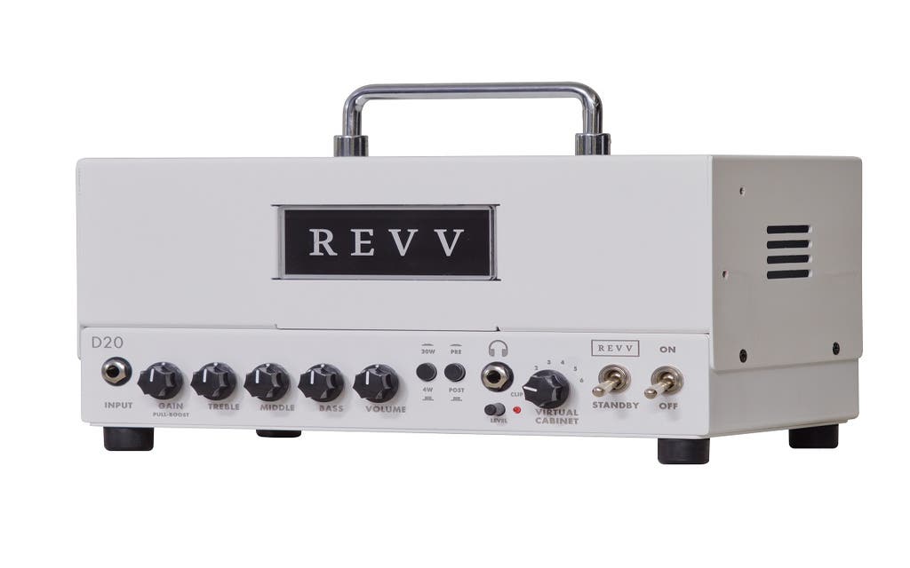Revv Amplification D20 All-Tube Amp w/Built-in Torpedo Reactive Load - White