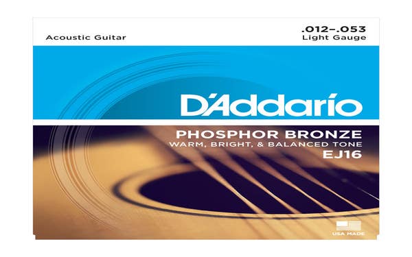 D'Addario Light Acoustic Steel String Set 12-53 (EJ16)