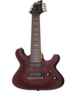 Schecter Omen-7 HH 7-string Electric Guitar - Walnut Satin