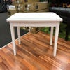 Beale BPB110WH Duet Piano Bench w/Storage - Polished White