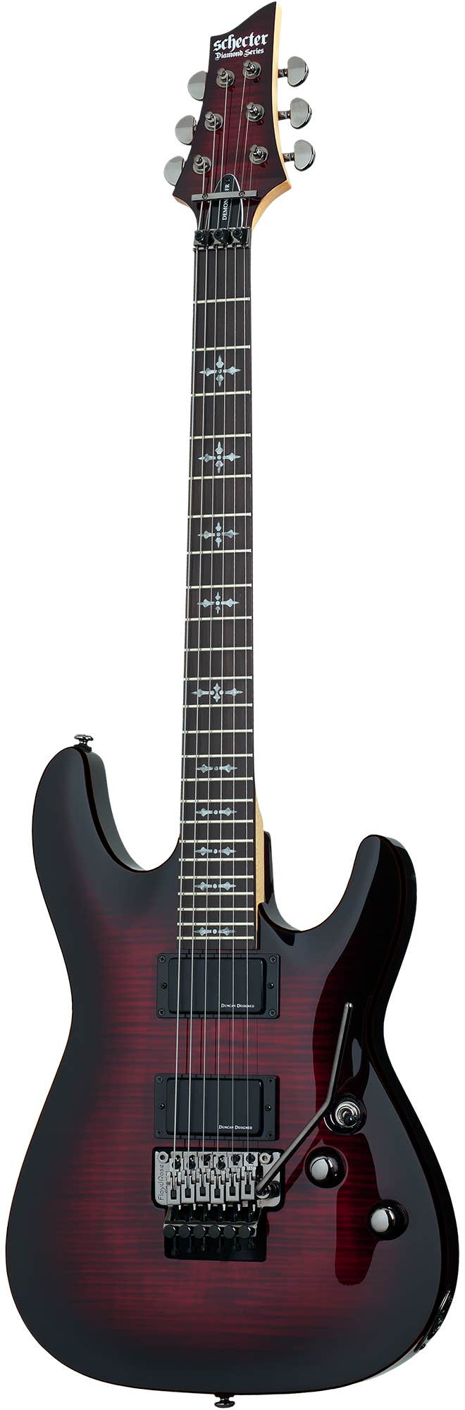 Schecter Demon 6 FR Electric Guitar Crimson Red Burst SCH3247