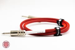 Voltage V-Flex SPEAKER Cable - 1.5m - Red Tech Flex - Megafoot Jacks (VFLEXSPK15R)