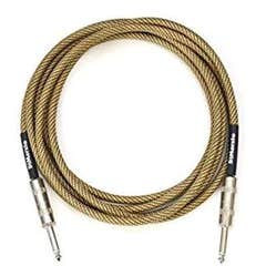 DiMarzio Braided Instrument Cable 18ft (5.5m) Vintage Tweed