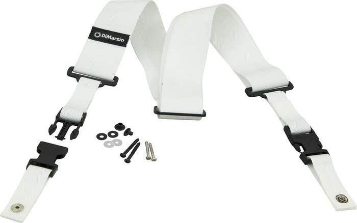 Dimarzio Clip-Lock Guitar Strap - White