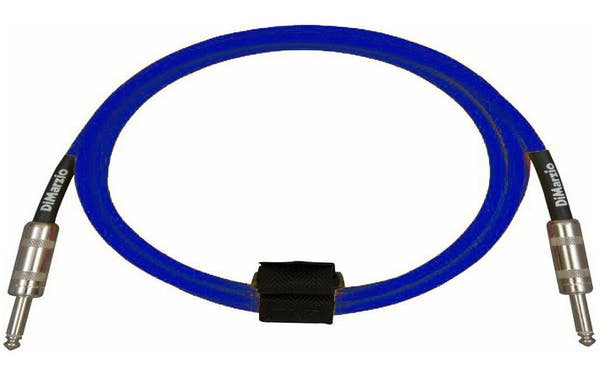 DiMarzio Braided Instrument Cable 18ft (5.5m) Electric Blue