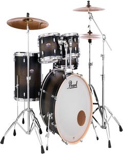 Pearl Decade Maple 22" Fusion Plus Drum Kit w/Hardware - Satin Black Burst