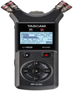 TASCAM DR-07XP 2ch Portable 32-bit Handheld Recorder w/USB-C + Adjustable Mics