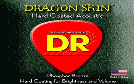 DR Strings 'Dragon Skin' Coated Acoustic Strings - 12-54 (2-Pack)