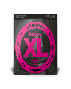 D'Addario XL Chromes Flatwound Bass Strings - 45-100 (Shortscale)